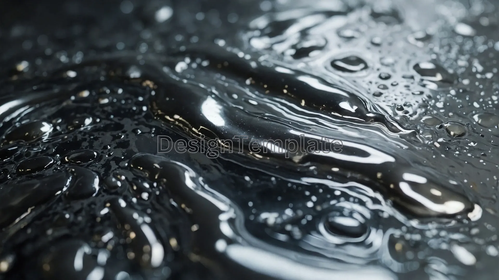 Gleaming Silver Droplets Textured Background